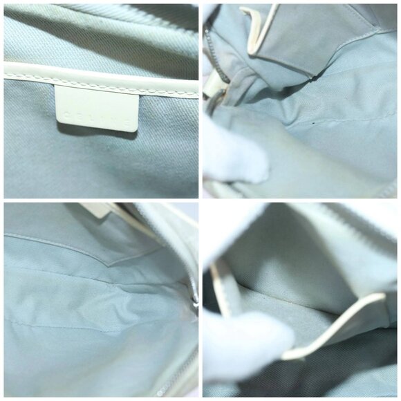 CELINE Macadam Canvas Shoulder Bag Gray Auth - Picture 15 of 16